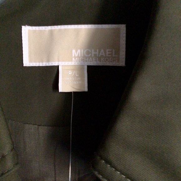 š„SALEš„ NEW MICHAEL KORS OLIVE TRENCH COAT P/L - Picture 3 of 3